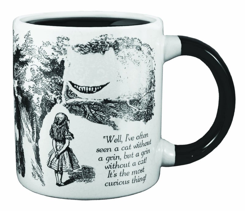 The Unemployed Philosophers Guild Heat Transforming Disappearing Cheshire Cat Mug - Hot Coffee Leaves Behind Only the Grin, Comes in Gift Box, 12oz - Image 5